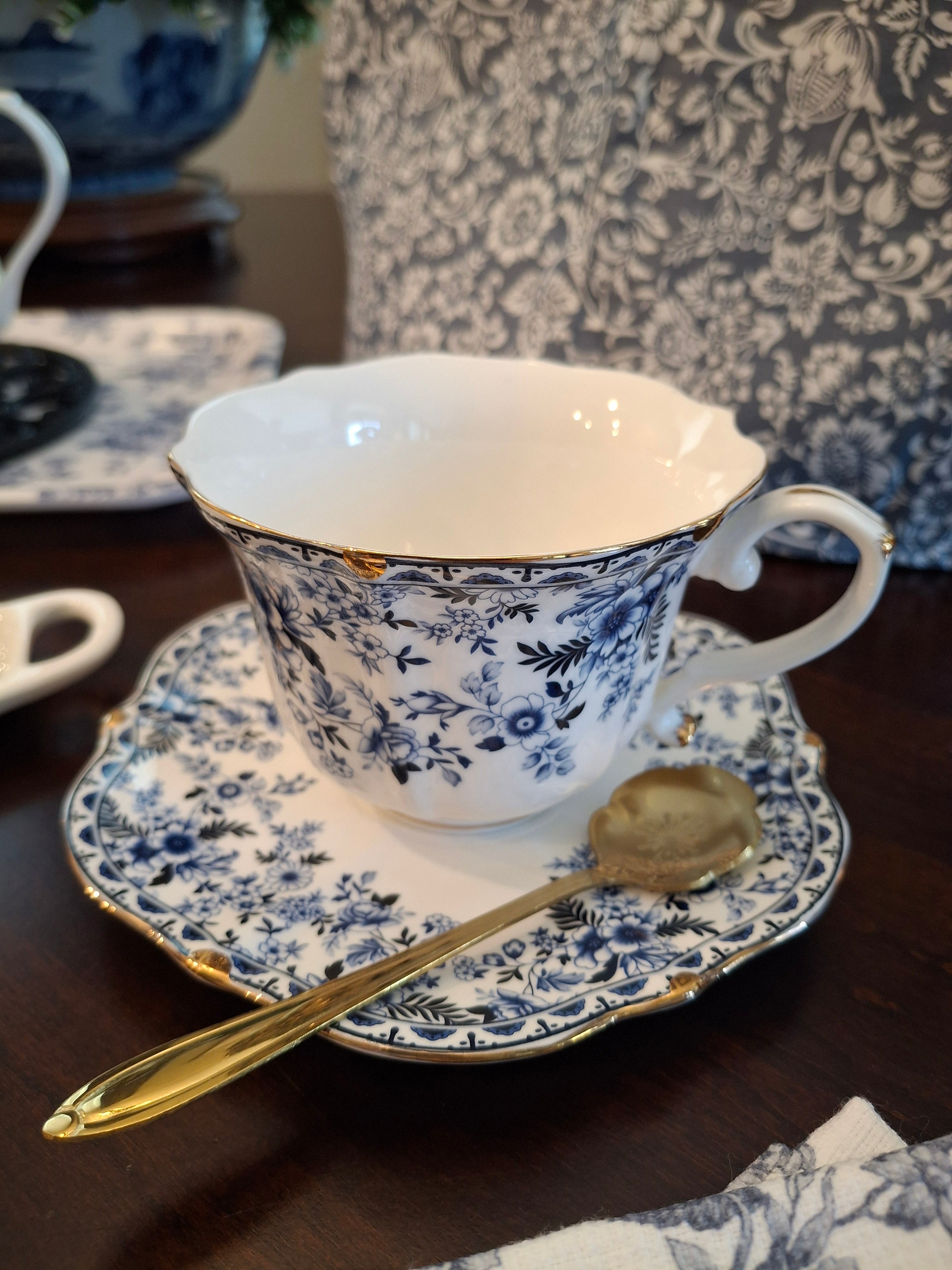Tea Time Set ~ Blue Floral