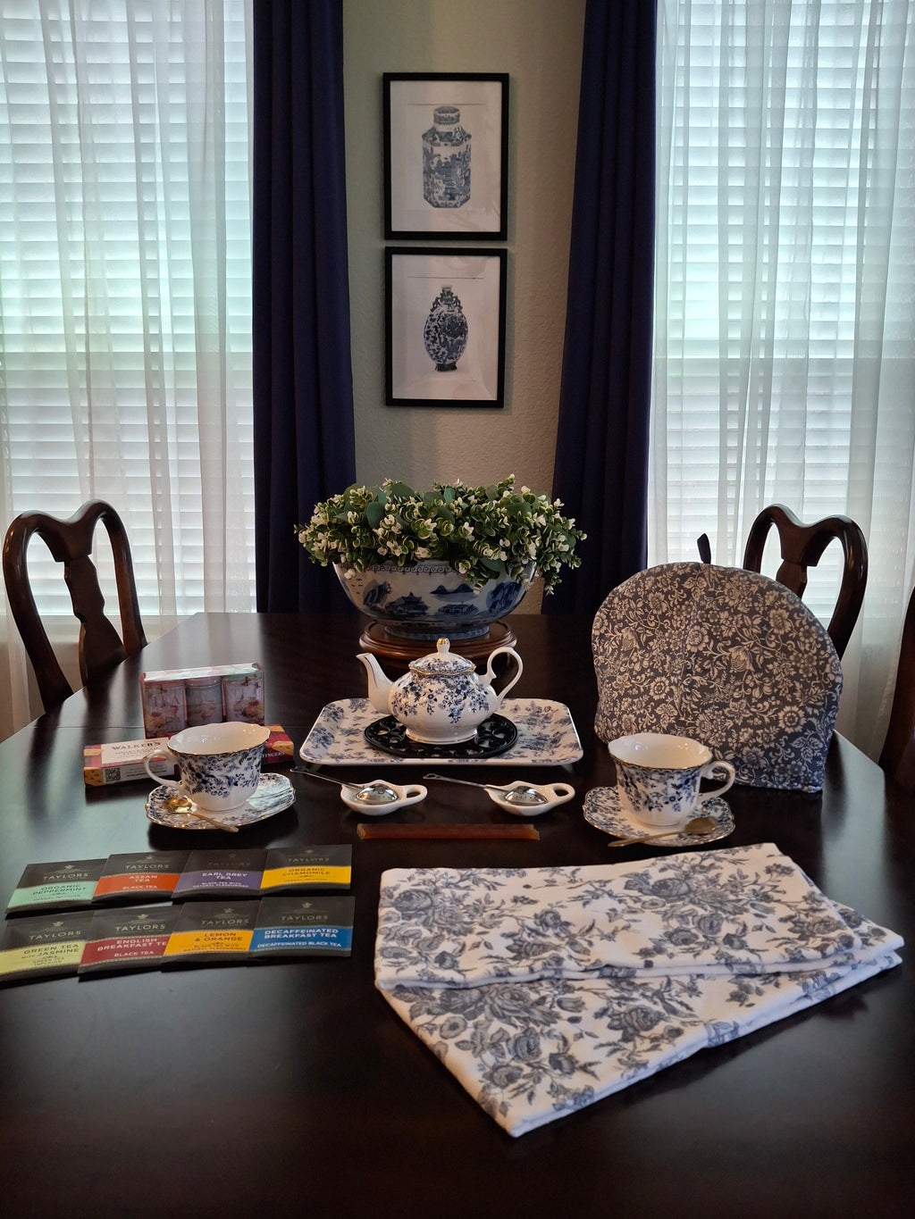 Tea Time Set ~ Blue Floral